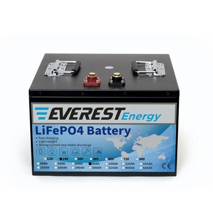 Everest Energy LiFePO4 24V 80Ah LCD Bluetooth — аккумулятор
