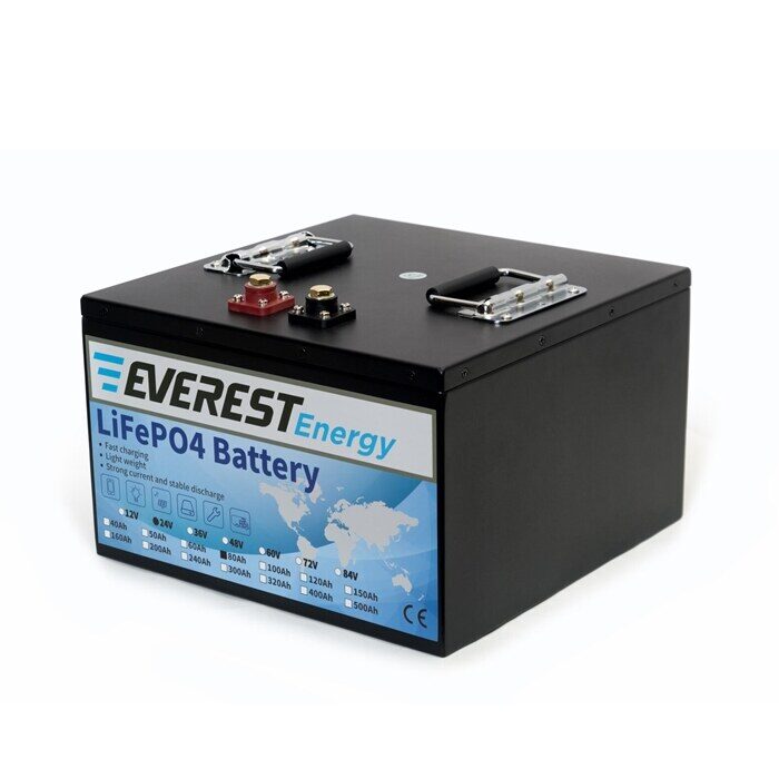 Everest Energy LiFePO4 24V 80Ah LCD Bluetooth — аккумулятор фото 3